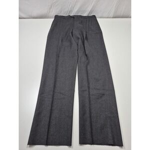 VTG John Alexander Dress Pants Men's 38x36 Gray Wool Pleated Unhemmed NWT